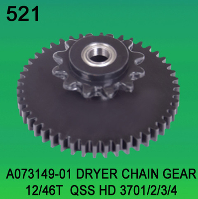 จีน A073149 01 DRYER CHAIN ​​GEAR ฟัน 12 46 สำหรับ NORITSU HD Qss3701 3702 3703 3704 31 32 Minilab ผู้ผลิต