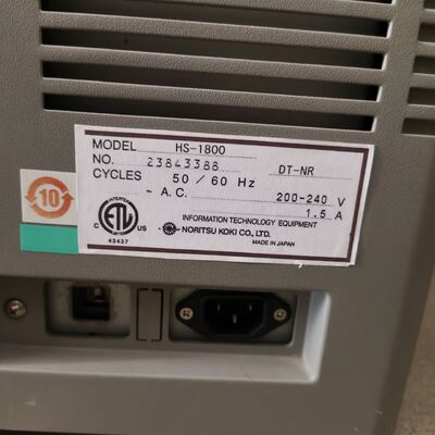 เครื่องพิมพ์ดิจิตอลมินิแล็บ Noritsu HS‐1800 ที่ใช้แล้ว ระบบอิสระ พร้อมเครื่องถ่ายหนัง 120AFC‐II และ 135AFC‐II เครื่องควบคุม EZ และคอมพิวเตอร์โฮสต์ ผู้ผลิต