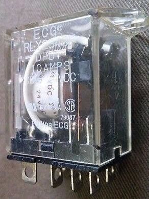 ECG RELAY RLY2343F DPDT 10AMPS COIL 24 VDC นอริตซู มินิลาบ ผู้ผลิต