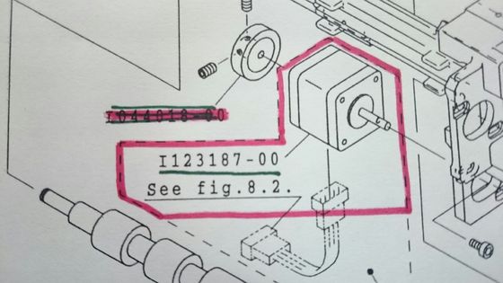I123187 I123187 00 Noritsu QSS3201 3202 Minilab อะไหล่มอเตอร์พัลส์ ผู้ผลิต
