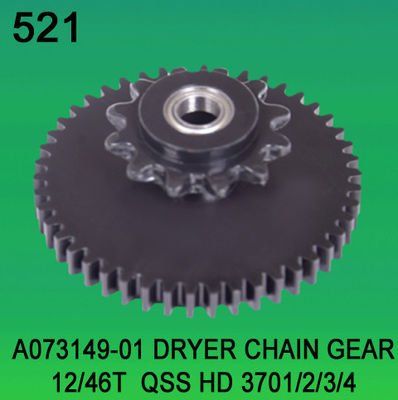 A073149 01 DRYER CHAIN ​​GEAR ฟัน 12 46 สำหรับ NORITSU HD Qss3701 3702 3703 3704 31 32 Minilab ผู้ผลิต