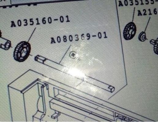 A080369 Noritsu Minilab อะไหล่เพลา ผู้ผลิต