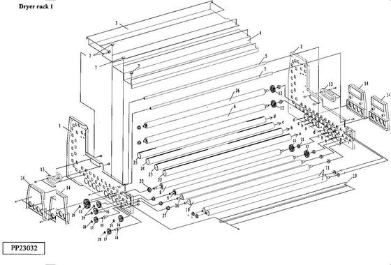 H153096 20306024 เพลาสำหรับวัสดุเครื่องเป่าลูกกลิ้งฟองน้ำ Noritsu LPS 24 PRO Minilab ผู้ผลิต
