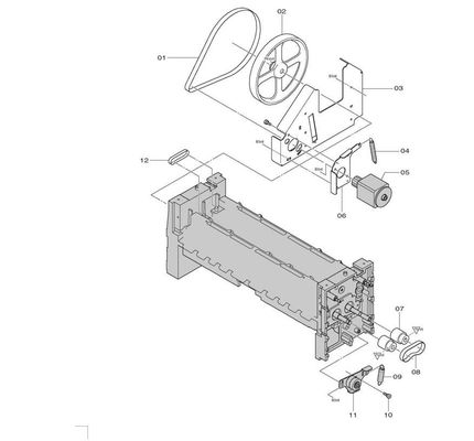 Fuji Frontier 500 550 Digital Minilab อะไหล่เข็มขัด FLAT 323D1057346 No 06 ผู้ผลิต