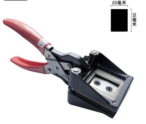 เครื่องตัดรูปถ่ายมือสี่เหลี่ยม / กลม 25x35 มม. ใช้งานง่ายสำหรับ EU Passport ID ผู้ผลิต